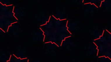 Psikedelik Kaleydoskop Patlaması simetrik kaleydoskop şekilleri patlıyor ve canlı renklerle beatendly döngülerde şekil değiştiriyor