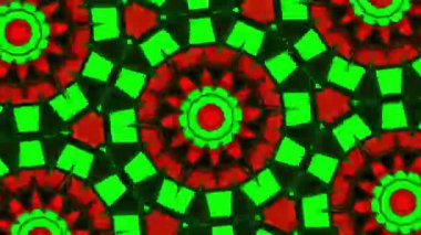 Psychedelic Kaleidoscope Burst Symmetric kaleidoscope shapes bursting and morphing with vibrant colors on beatfriendly loops