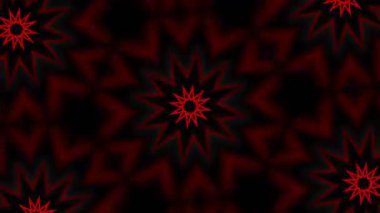 Psikedelik Kaleydoskop Patlaması simetrik kaleydoskop şekilleri patlıyor ve canlı renklerle beatendly döngülerde şekil değiştiriyor