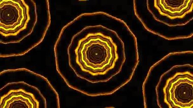 Psikedelik Kaleydoskop Patlaması simetrik kaleydoskop şekilleri patlıyor ve canlı renklerle beatendly döngülerde şekil değiştiriyor