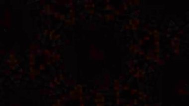 Psikedelik Kaleydoskop Patlaması simetrik kaleydoskop şekilleri patlıyor ve canlı renklerle beatendly döngülerde şekil değiştiriyor