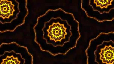 Psikedelik Kaleydoskop Patlaması simetrik kaleydoskop şekilleri patlıyor ve canlı renklerle beatendly döngülerde şekil değiştiriyor