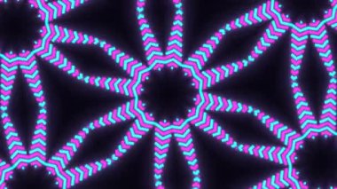 Psychedelic Kaleidoscope Burst Symmetric kaleidoscope shapes bursting and morphing with vibrant colors on beatfriendly loops