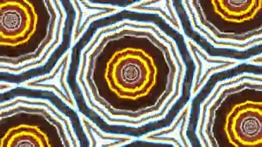 Psikedelik Kaleydoskop Patlaması simetrik kaleydoskop şekilleri patlıyor ve canlı renklerle beatendly döngülerde şekil değiştiriyor