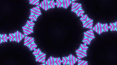 Psychedelic Kaleidoscope Burst Symmetric kaleidoscope shapes bursting and morphing with vibrant colors on beatfriendly loops