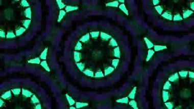 Psikedelik Kaleydoskop Patlaması simetrik kaleydoskop şekilleri patlıyor ve canlı renklerle beatendly döngülerde şekil değiştiriyor