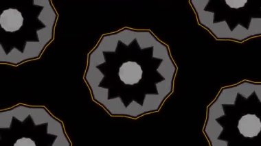 Psikedelik Kaleydoskop Patlaması simetrik kaleydoskop şekilleri patlıyor ve canlı renklerle beatendly döngülerde şekil değiştiriyor