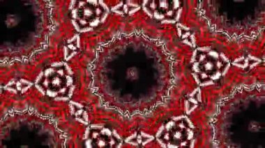 Psikedelik Kaleydoskop Patlaması simetrik kaleydoskop şekilleri patlıyor ve canlı renklerle beatendly döngülerde şekil değiştiriyor