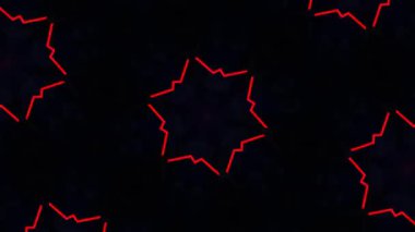 Psikedelik Kaleydoskop Patlaması simetrik kaleydoskop şekilleri patlıyor ve canlı renklerle beatendly döngülerde şekil değiştiriyor