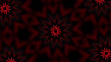 Psikedelik Kaleydoskop Patlaması simetrik kaleydoskop şekilleri patlıyor ve canlı renklerle beatendly döngülerde şekil değiştiriyor