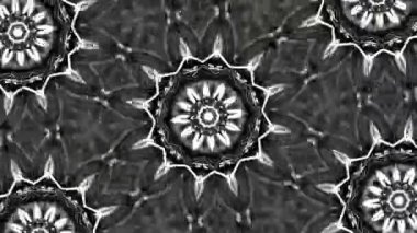 Psikedelik Kaleydoskop Patlaması simetrik kaleydoskop şekilleri patlıyor ve canlı renklerle beatendly döngülerde şekil değiştiriyor