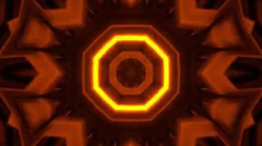 Psikedelik Kaleydoskop Patlaması simetrik kaleydoskop şekilleri patlıyor ve canlı renklerle beatendly döngülerde şekil değiştiriyor