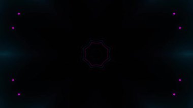 Psikedelik Kaleydoskop Patlaması simetrik kaleydoskop şekilleri patlıyor ve canlı renklerle beatendly döngülerde şekil değiştiriyor