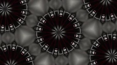 Psikedelik Kaleydoskop Patlaması simetrik kaleydoskop şekilleri patlıyor ve canlı renklerle beatendly döngülerde şekil değiştiriyor