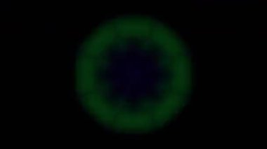 Psikedelik Kaleydoskop Patlaması simetrik kaleydoskop şekilleri patlıyor ve canlı renklerle beatendly döngülerde şekil değiştiriyor