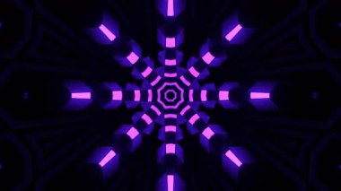 Psikedelik Kaleydoskop Patlaması simetrik kaleydoskop şekilleri patlıyor ve canlı renklerle beatendly döngülerde şekil değiştiriyor