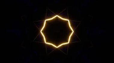 Psychedelic Kaleidoscope Burst Symmetric kaleidoscope shapes bursting and morphing with vibrant colors on beatfriendly loops