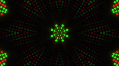 Psikedelik Kaleydoskop Patlaması simetrik kaleydoskop şekilleri patlıyor ve canlı renklerle beatendly döngülerde şekil değiştiriyor