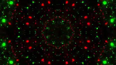 Psikedelik Kaleydoskop Patlaması simetrik kaleydoskop şekilleri patlıyor ve canlı renklerle beatendly döngülerde şekil değiştiriyor