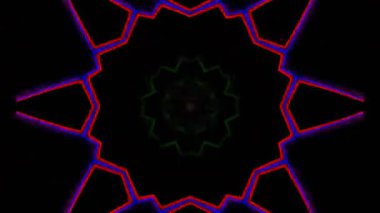 Soyut kaleydoskop arka planı, şenlikli renk kaleydoskop arka planı. Benzersiz kaleydoskop dokusu tasarımı,