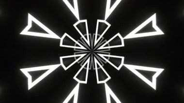 Işık ve geometrik şekilli soyut fraktal arkaplan