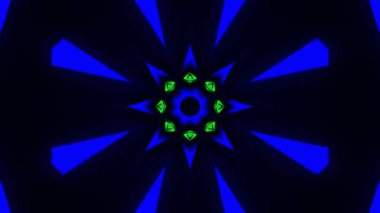 Siyah arkaplan üzerindeki soyut fraktalın resmi