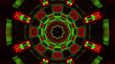 Işık efektli soyut fraktal arkaplan