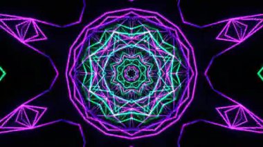 Işık efektli soyut fraktal arkaplan