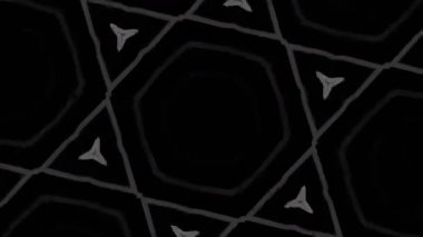 Psikedelik Kaleydoskop Patlaması simetrik kaleydoskop şekilleri patlıyor ve canlı renklerle beatendly döngülerde şekil değiştiriyor