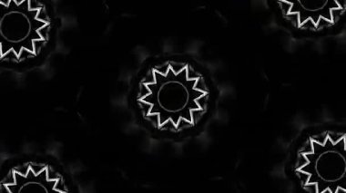 Psikedelik Kaleydoskop Patlaması simetrik kaleydoskop şekilleri patlıyor ve canlı renklerle beatendly döngülerde şekil değiştiriyor