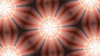 Psikedelik Kaleydoskop Patlaması simetrik kaleydoskop şekilleri patlıyor ve canlı renklerle beatendly döngülerde şekil değiştiriyor