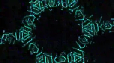 Psikedelik Kaleydoskop Patlaması simetrik kaleydoskop şekilleri patlıyor ve canlı renklerle beatendly döngülerde şekil değiştiriyor