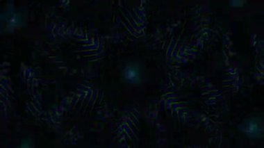 Psikedelik Kaleydoskop Patlaması simetrik kaleydoskop şekilleri patlıyor ve canlı renklerle beatendly döngülerde şekil değiştiriyor