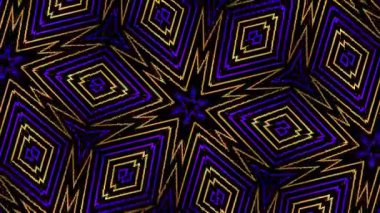 Psikedelik Kaleydoskop Patlaması simetrik kaleydoskop şekilleri patlıyor ve canlı renklerle beatendly döngülerde şekil değiştiriyor