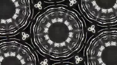 Psikedelik Kaleydoskop Patlaması simetrik kaleydoskop şekilleri patlıyor ve canlı renklerle beatendly döngülerde şekil değiştiriyor