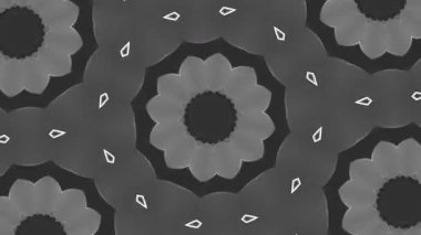 Psikedelik Kaleydoskop Patlaması simetrik kaleydoskop şekilleri patlıyor ve canlı renklerle beatendly döngülerde şekil değiştiriyor