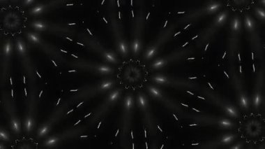 Psikedelik Kaleydoskop Patlaması simetrik kaleydoskop şekilleri patlıyor ve canlı renklerle beatendly döngülerde şekil değiştiriyor