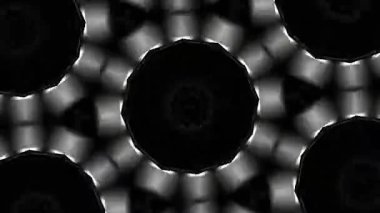 Psikedelik Kaleydoskop Patlaması simetrik kaleydoskop şekilleri patlıyor ve canlı renklerle beatendly döngülerde şekil değiştiriyor