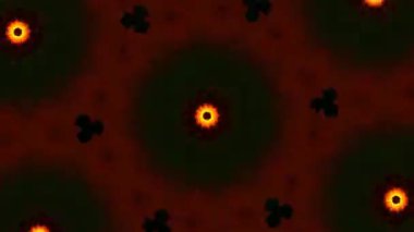 Psikedelik Kaleydoskop Patlaması simetrik kaleydoskop şekilleri patlıyor ve canlı renklerle beatendly döngülerde şekil değiştiriyor