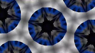 Psikedelik Kaleydoskop Patlaması simetrik kaleydoskop şekilleri patlıyor ve canlı renklerle beatendly döngülerde şekil değiştiriyor