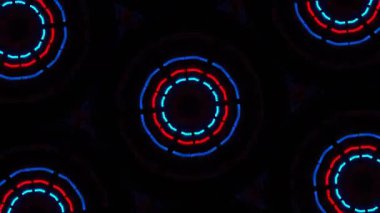 Psikedelik Kaleydoskop Patlaması simetrik kaleydoskop şekilleri patlıyor ve canlı renklerle beatendly döngülerde şekil değiştiriyor