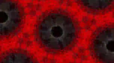 Psikedelik Kaleydoskop Patlaması simetrik kaleydoskop şekilleri patlıyor ve canlı renklerle beatendly döngülerde şekil değiştiriyor