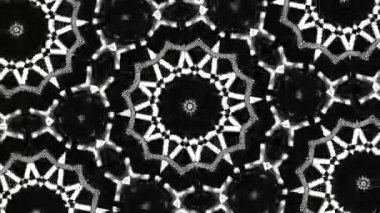 Psikedelik Kaleydoskop Patlaması simetrik kaleydoskop şekilleri patlıyor ve canlı renklerle beatendly döngülerde şekil değiştiriyor