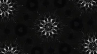 Psikedelik Kaleydoskop Patlaması simetrik kaleydoskop şekilleri patlıyor ve canlı renklerle beatendly döngülerde şekil değiştiriyor