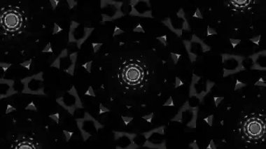 Psikedelik Kaleydoskop Patlaması simetrik kaleydoskop şekilleri patlıyor ve canlı renklerle beatendly döngülerde şekil değiştiriyor