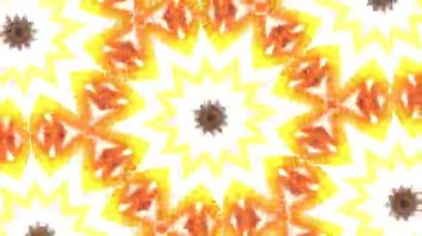 Psikedelik Kaleydoskop Patlaması simetrik kaleydoskop şekilleri patlıyor ve canlı renklerle beatendly döngülerde şekil değiştiriyor
