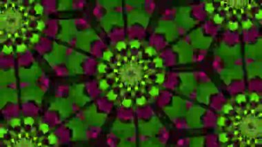 Psychedelic Kaleidoscope Burst Symmetric kaleidoscope shapes bursting and morphing with vibrant colors on beatfriendly loops