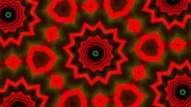 Psychedelic Kaleidoscope Burst Symmetric kaleidoscope shapes bursting and morphing with vibrant colors on beatfriendly loops
