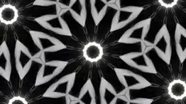 Psikedelik Kaleydoskop Patlaması simetrik kaleydoskop şekilleri patlıyor ve canlı renklerle beatendly döngülerde şekil değiştiriyor