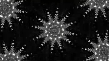 Psikedelik Kaleydoskop Patlaması simetrik kaleydoskop şekilleri patlıyor ve canlı renklerle beatendly döngülerde şekil değiştiriyor